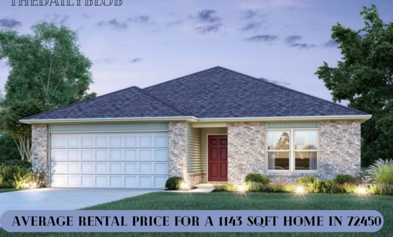 Average Rental Price for a 1143 sqft Home in 72450